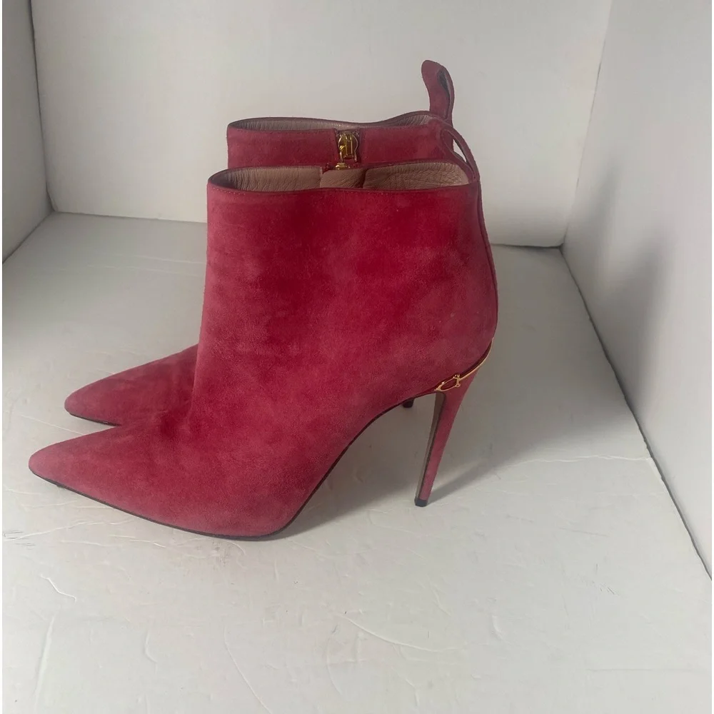 GUCCI Horsebit Accent Suede Boots Size: US 9 IT 39 - Picture 2 of 10